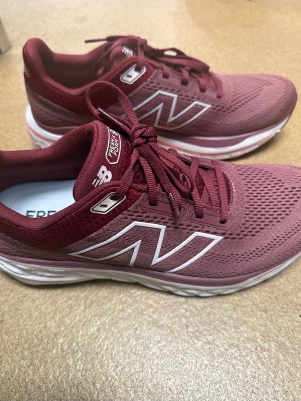 New Balance Women’s Running Shoes - Burgundy/White Accent